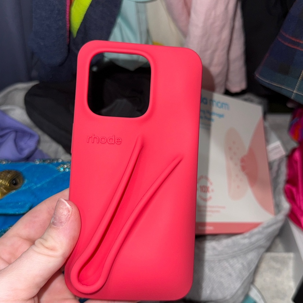 RHODE Vibrant Pink Silicone Phone Case